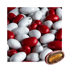 Amandes grillées enrobées de chocolat