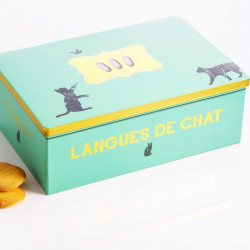 Boîtes de langues de chat pâtissières